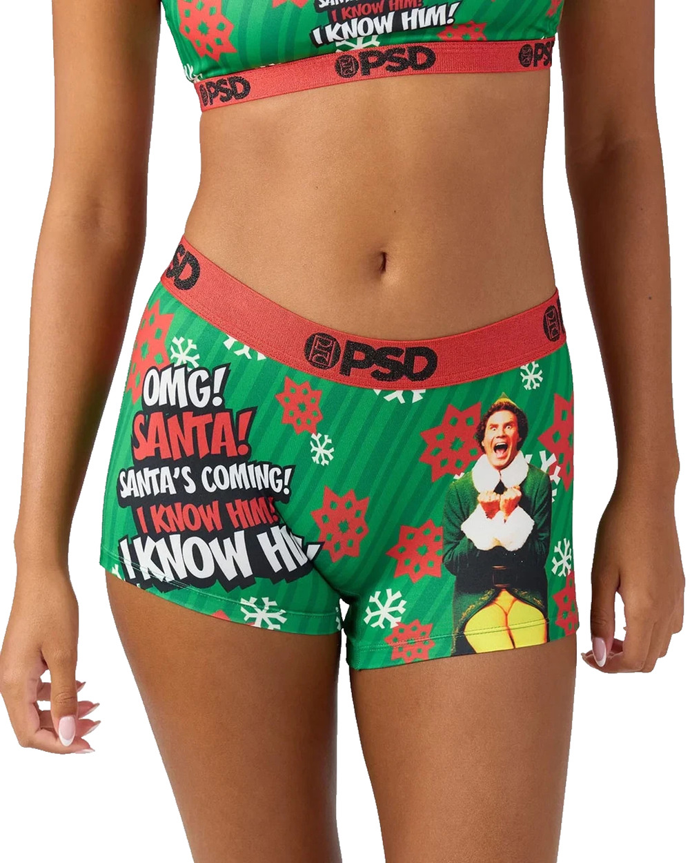 psd underwear Women Elf - I Know Him Boy Short Size: Large